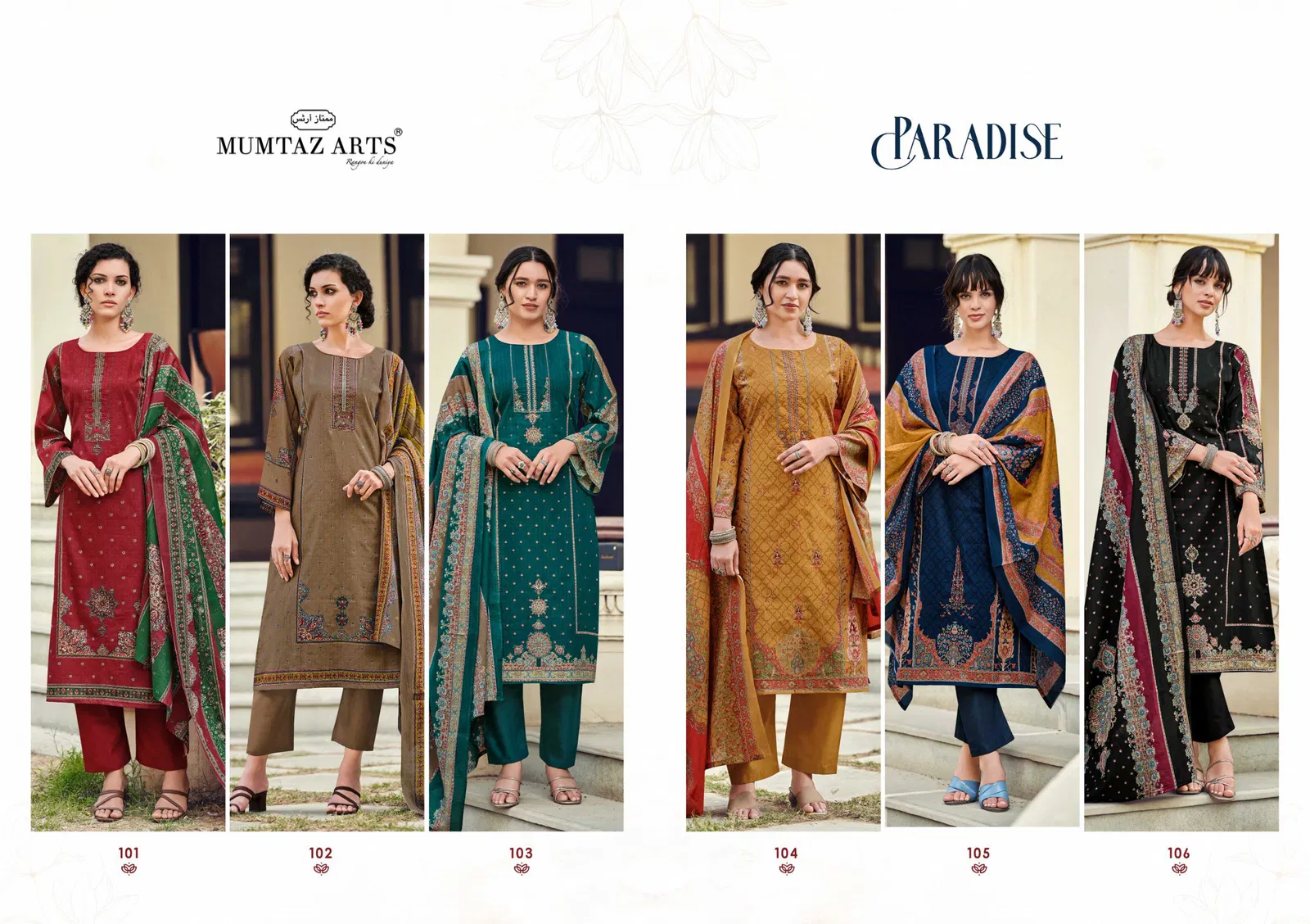 Paradise By Mumtaz Viscose Cotton Digital Printed Dress Material Exporters In India